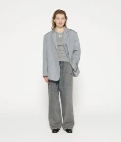 Oversized Pinstripe Blazer