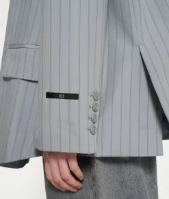 Oversized Pinstripe Blazer