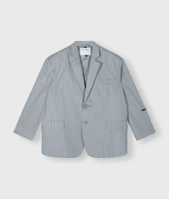 Oversized Pinstripe Blazer