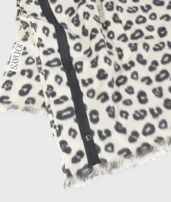 Scarf Boiled Wool Leopard