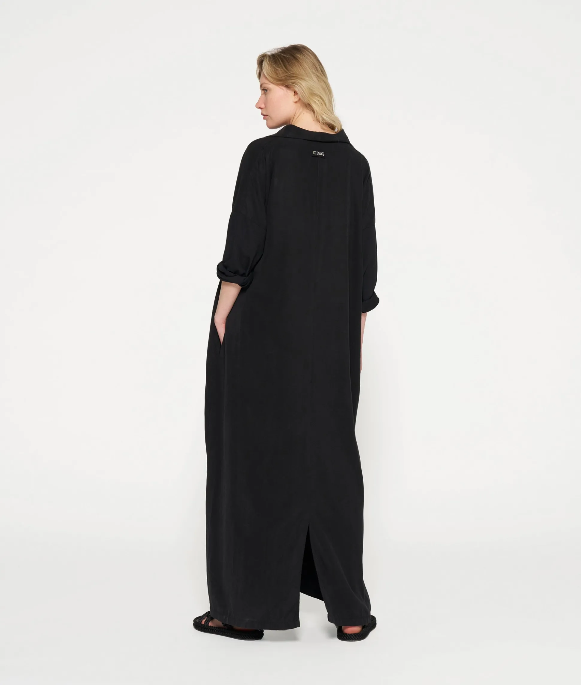 Standing Collar Maxi Dress