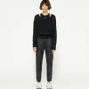 THE LEATHERLOOK CROPPED JOGGER