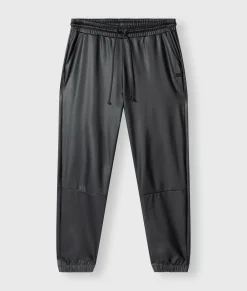 THE LEATHERLOOK CROPPED JOGGER
