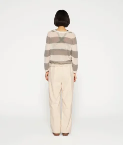 Thin Knit Sweater Stripes