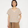V-neck Tee Stripes