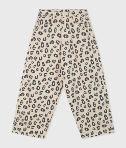 Wide Twill Pants Leopard