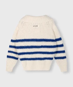 Zip Cardigan Knit Stripes